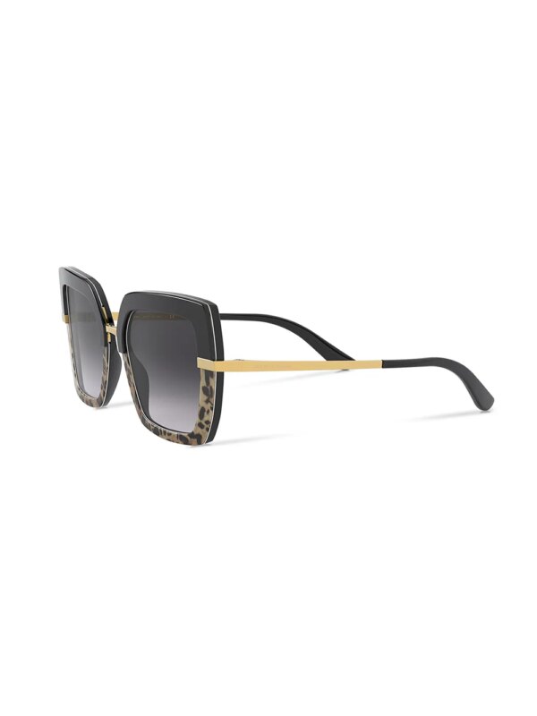 Dolce & Gabbana Eyewear Zonnebril met vierkant montuur - Zwart
