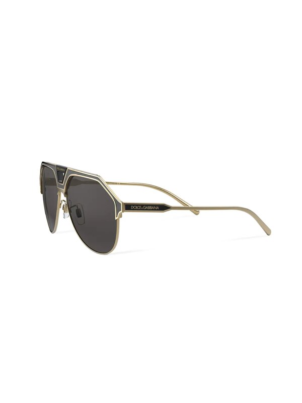 Dolce & Gabbana Eyewear Miami zonnebril met piloten montuur - Zwart