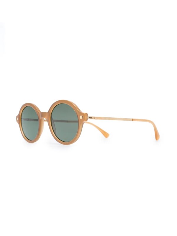 Mykita Esbo zonnebril met rond montuur - Beige