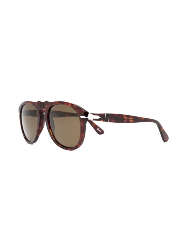 Persol Zonnebril met piloten montuur - Bruin