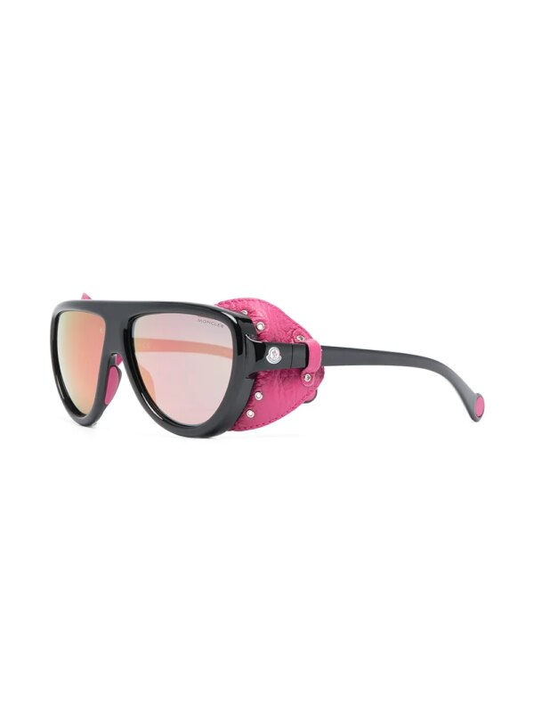 Moncler Eyewear Zonnebril met afneembare glazen - Zwart