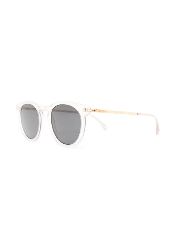 Mykita Zonnebril met rond montuur - Wit