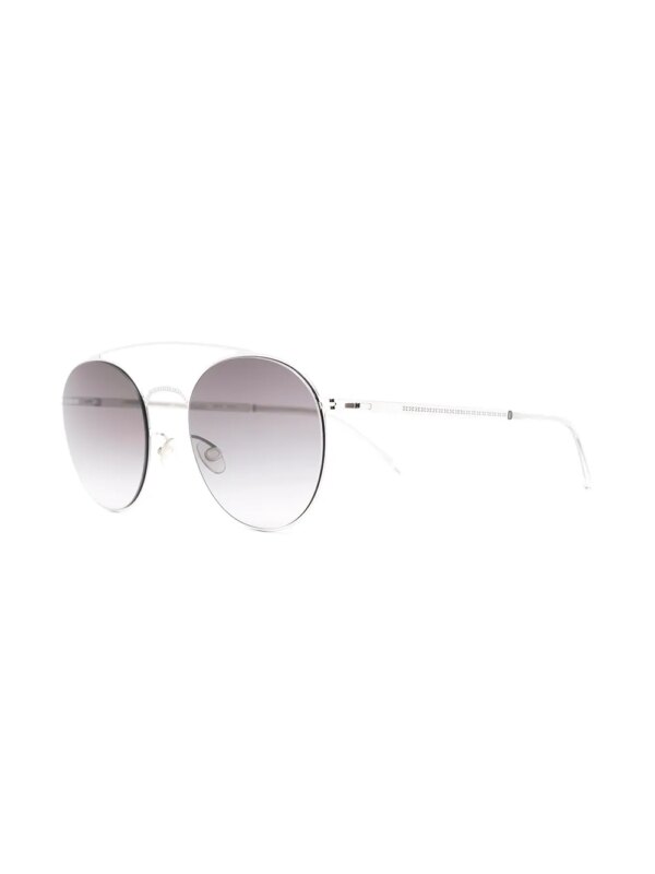 Mykita Zonnebril met rond montuur - Zilver