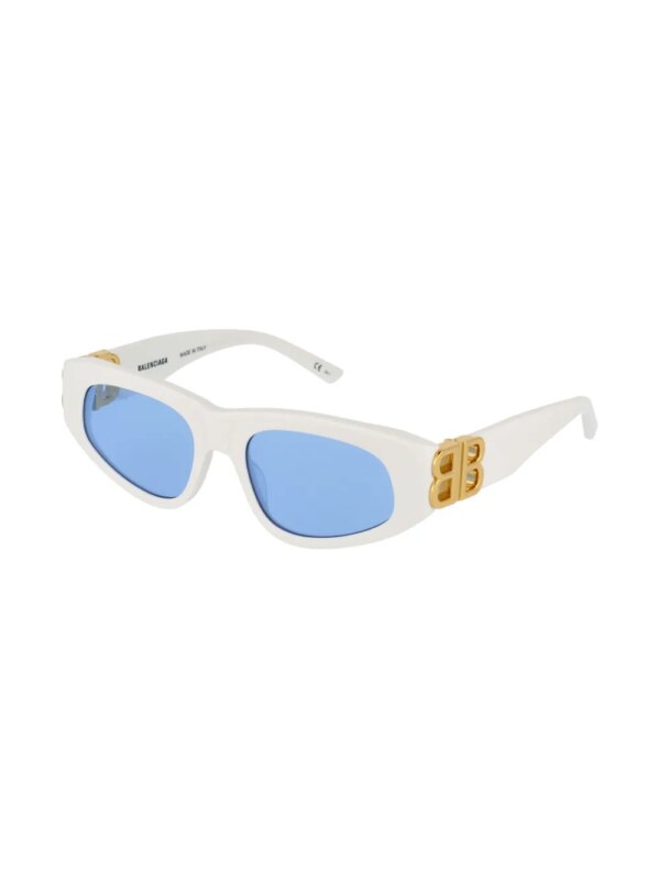 Balenciaga Eyewear Dinasty BB zonnebril met kattenoog montuur - Wit