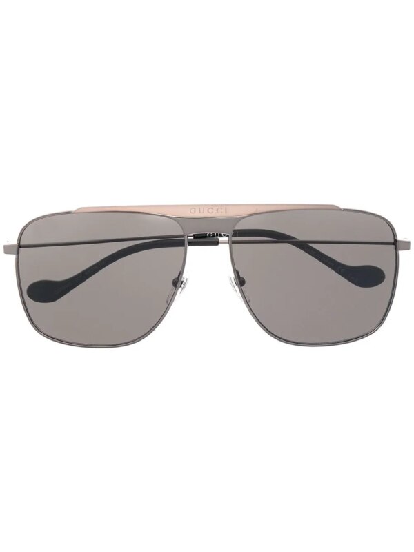Gucci Eyewear Zonnebril met piloten montuur - Zwart