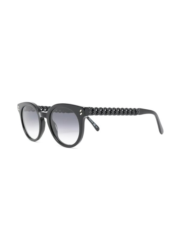 Stella McCartney Eyewear Zonnebril met kettingdetail - Zwart