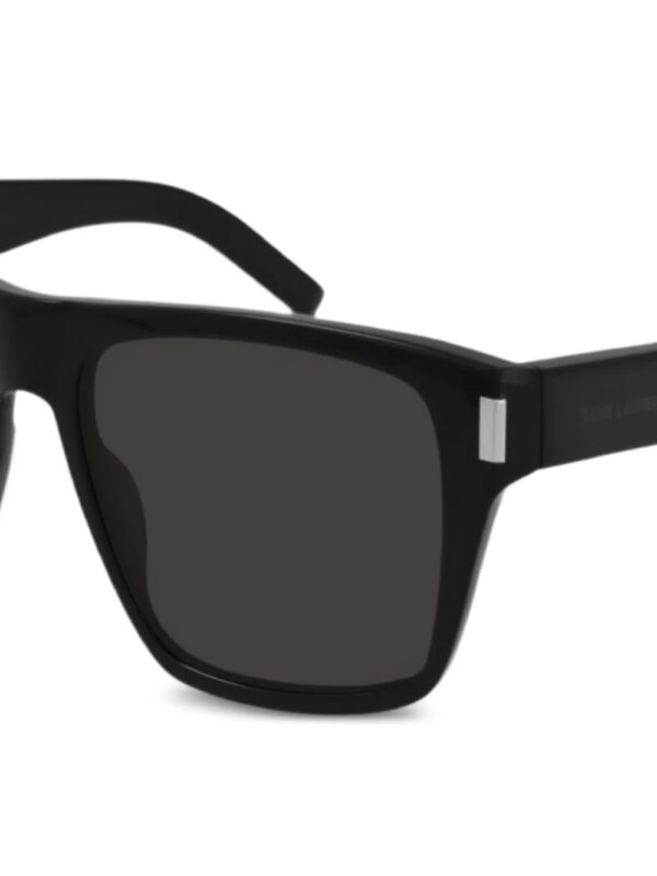 Saint Laurent Eyewear Zonnebril met vierkant montuur - Zwart