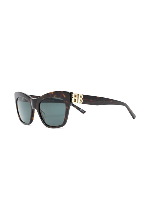 Balenciaga Eyewear BB zonnebril met kattenoog montuur - Bruin