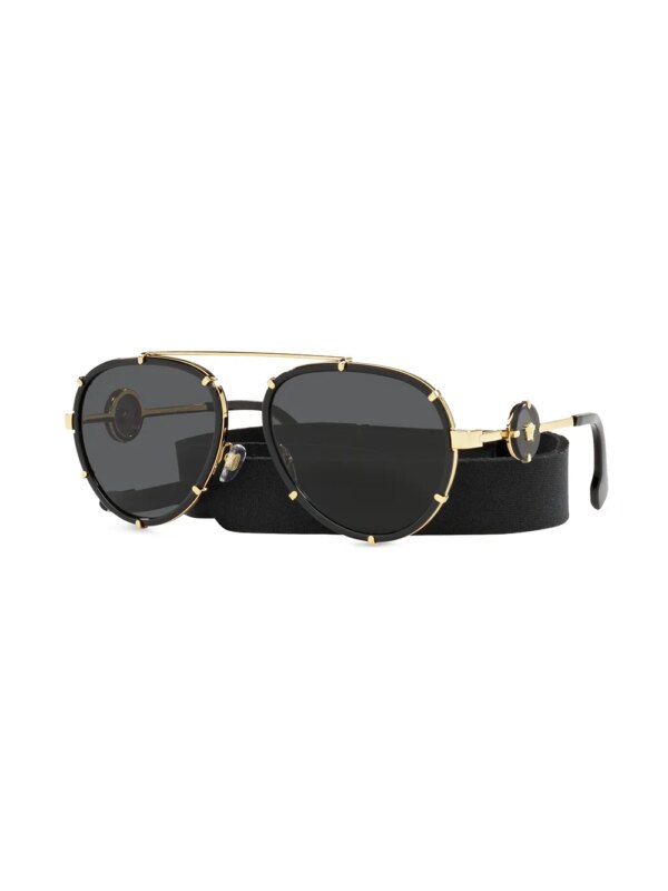 Versace Eyewear VE 2232 zonnebril met piloten montuur - Zwart