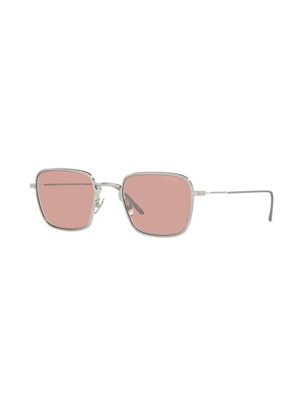 Prada Eyewear Zonnebril met vierkant montuur - Zilver