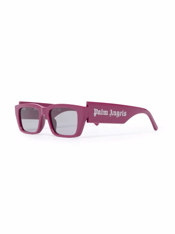 Palm Angels Eyewear Palm zonnebril met rechthoekig montuur - Paars