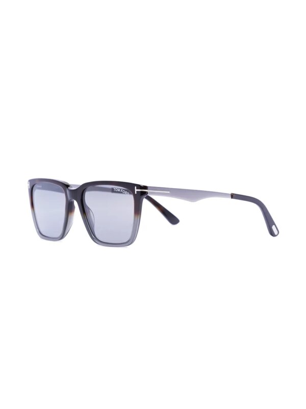 TOM FORD Eyewear Garrett zonnebril met vierkant montuur - Grijs