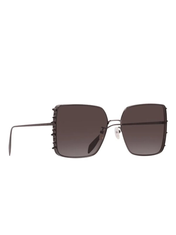 Alexander McQueen Eyewear Zonnebril met oversized montuur - Zwart