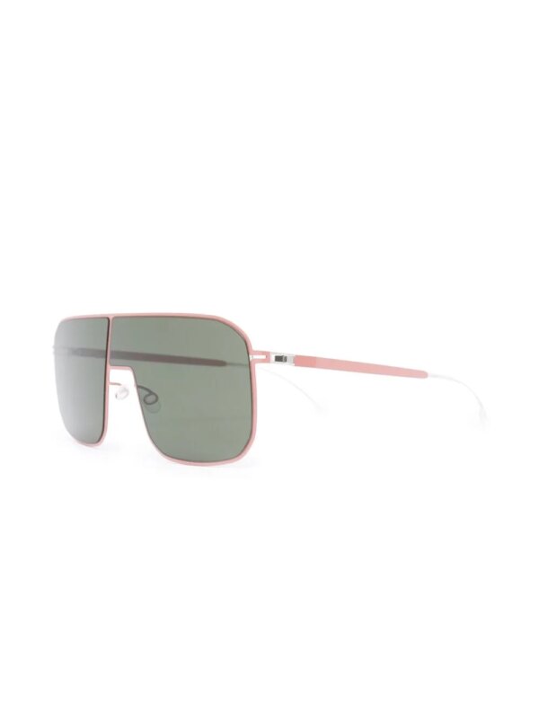 Mykita Studio zonnebril met oversized montuur - Roze