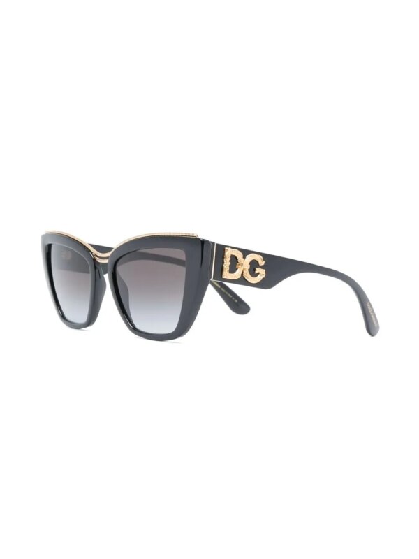 Dolce & Gabbana Eyewear Zonnebril met kattenoog montuur - Zwart