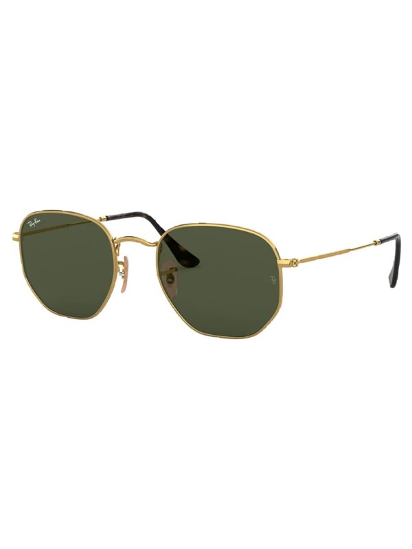 Ray-Ban RB3548NL zonnebril met zeshoekig montuur - Goud
