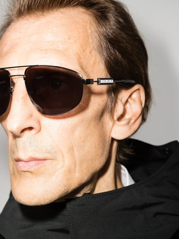 Balenciaga Eyewear Zonnebril met piloten montuur - Zwart