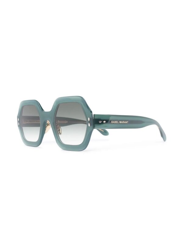 Isabel Marant Eyewear Zonnebril met oversized montuur - Groen