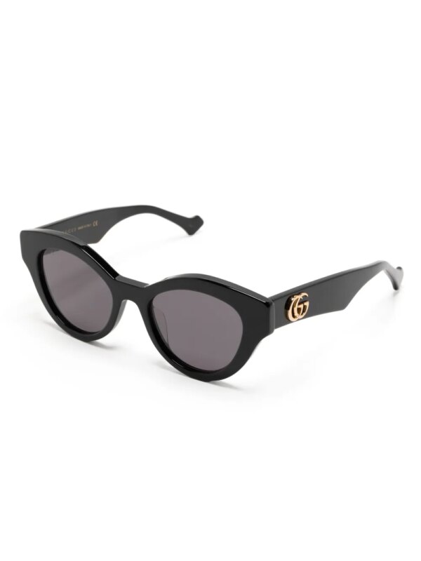 Gucci Eyewear Zonnebril met cat-eye montuur - Zwart