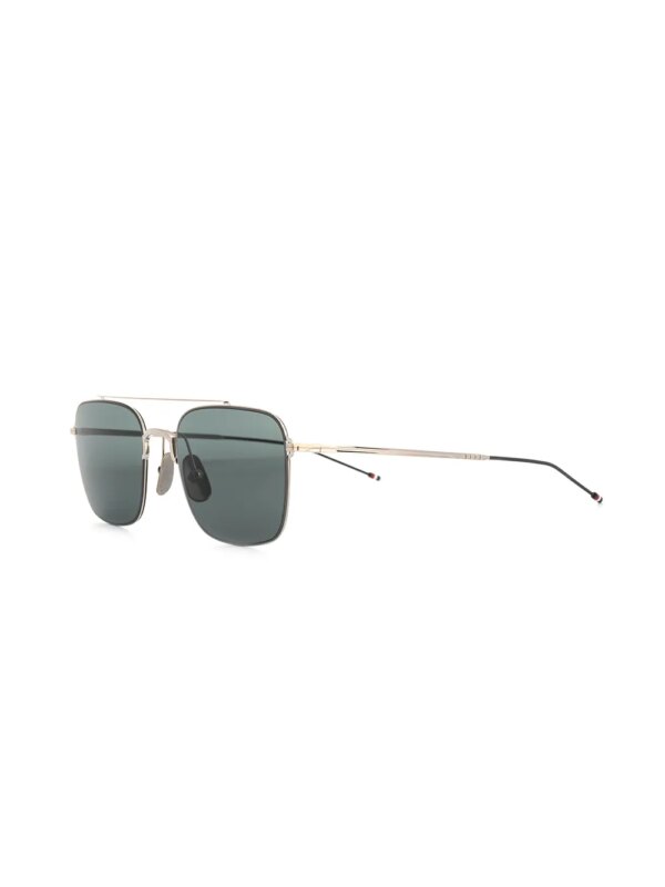 Thom Browne Eyewear TB120 zonnebril met piloten montuur - Zwart
