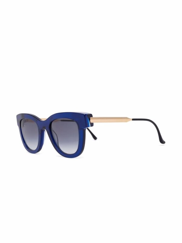Thierry Lasry Zonnebril met rond montuur - Blauw