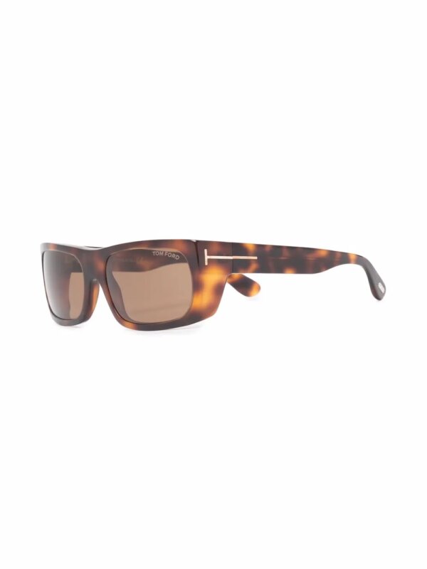 TOM FORD Eyewear Zonnebril met schildpadschild design - Bruin
