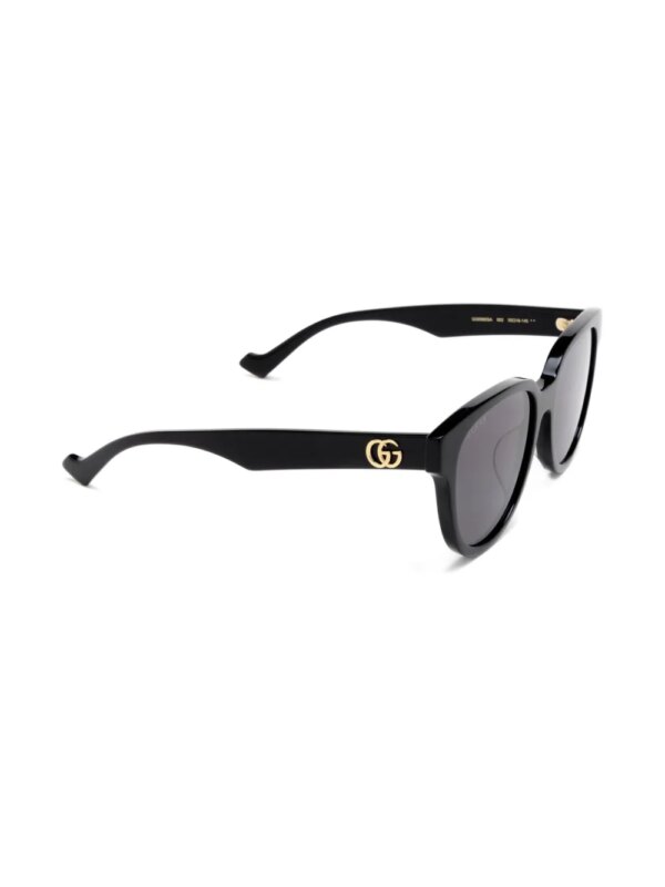 Gucci Eyewear Zonnebril met cat-eye montuur - Zwart