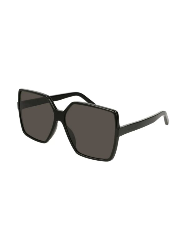 Saint Laurent Eyewear Zonnebril met vierkant montuur - Zwart