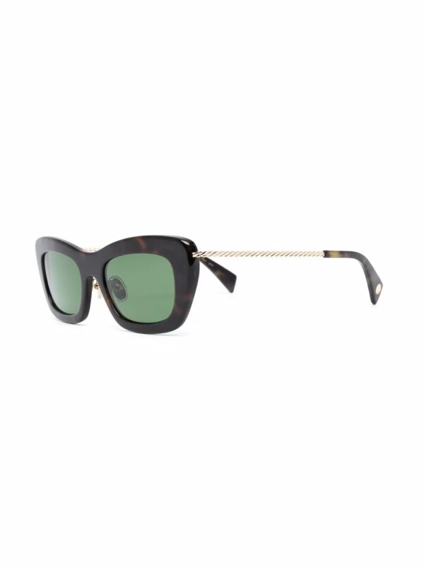 Lanvin Zonnebril met cat-eye montuur - Bruin