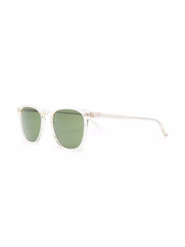 Garrett Leight Brooks zonnebril met vierkant montuur - Groen