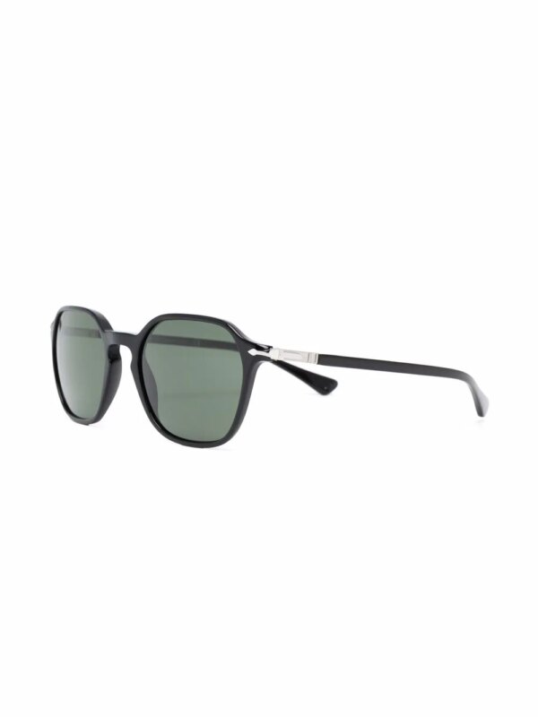 Persol Zonnebril met rond montuur - Zwart
