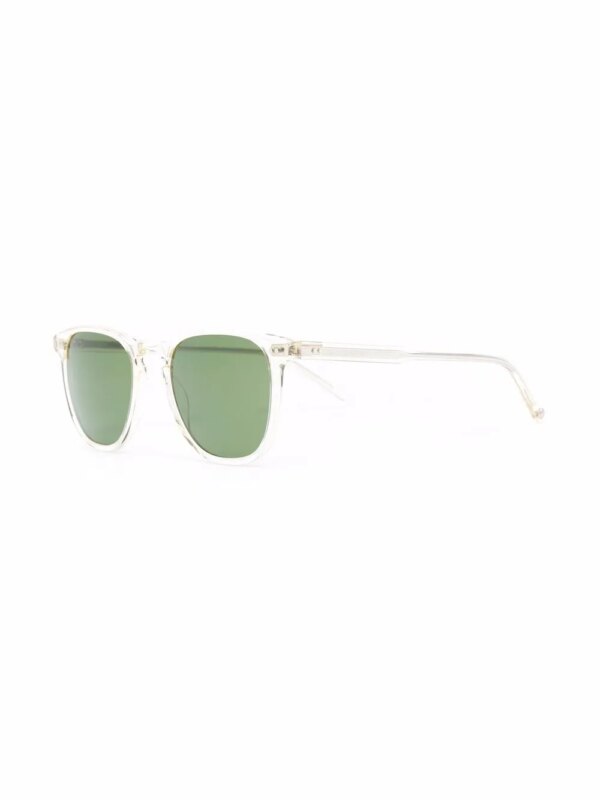 Garrett Leight Brooks zonnebril met rond montuur - Beige