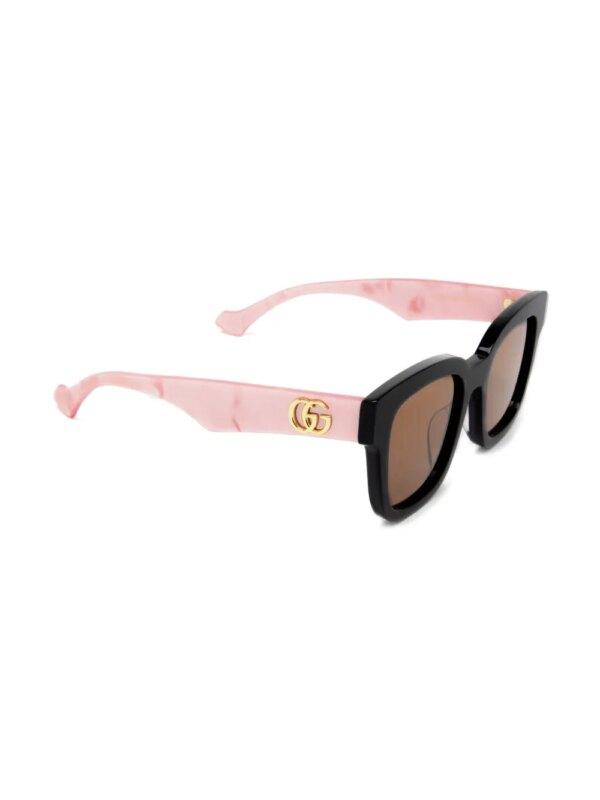 Gucci Eyewear Zonnebril met vierkant montuur - Roze