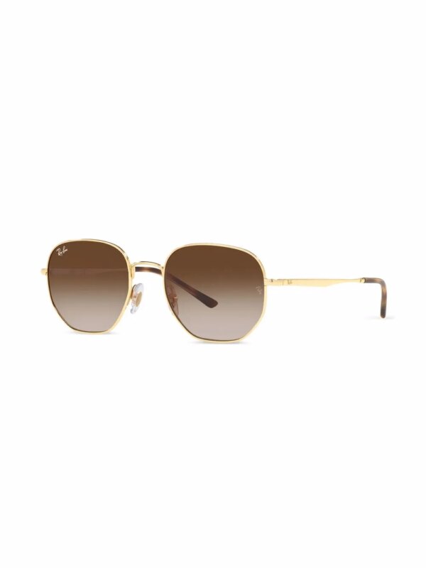 Ray-Ban Zonnebril met geometrisch montuur - Goud
