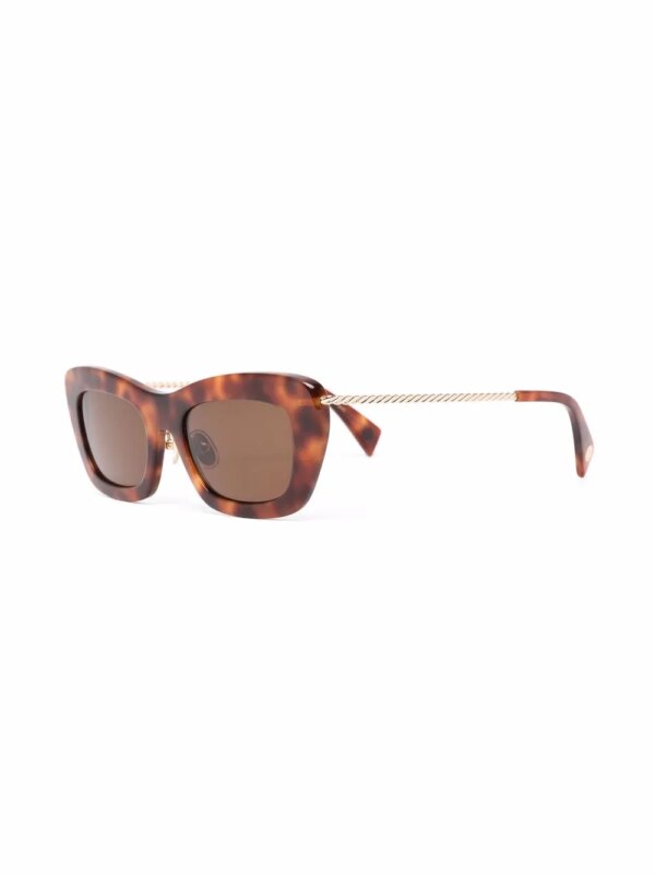 Lanvin Zonnebril met cat-eye montuur - Bruin