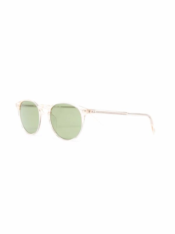 Oliver Peoples Zonnebril met rond montuur - Beige