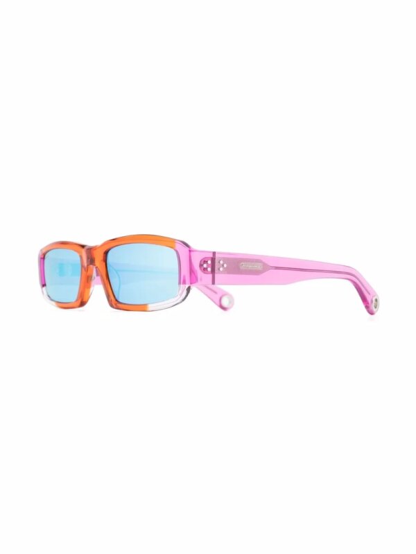 Jacquemus Les Lunettes Altù zonnebril met spiegelglazen - Oranje