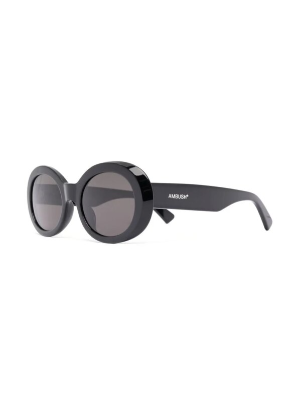 Ambush Eyewear Zonnebril met ovaal montuur - Zwart