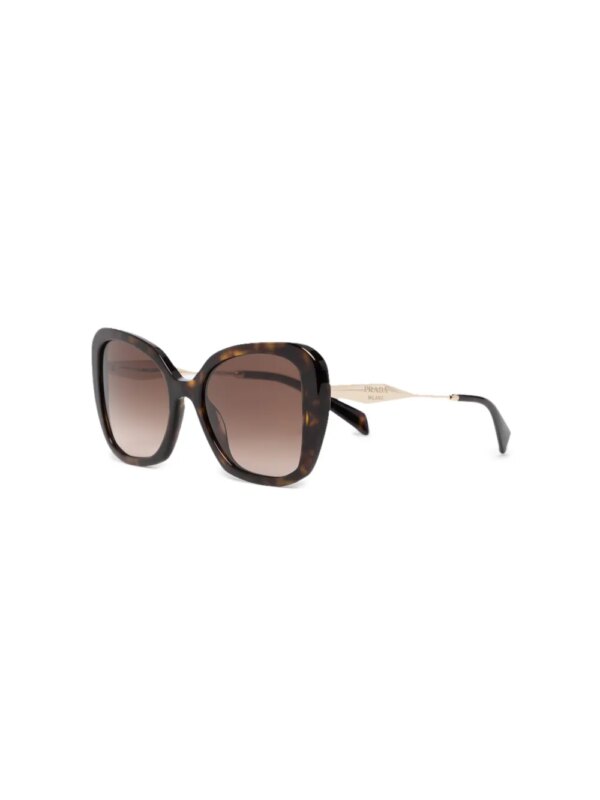 Prada Eyewear Zonnebril met oversized montuur - Paars