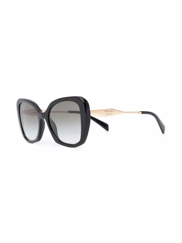Prada Eyewear Zonnebril met cat-eye montuur - Zwart