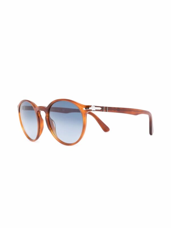Persol Zonnebril met rond montuur - Bruin