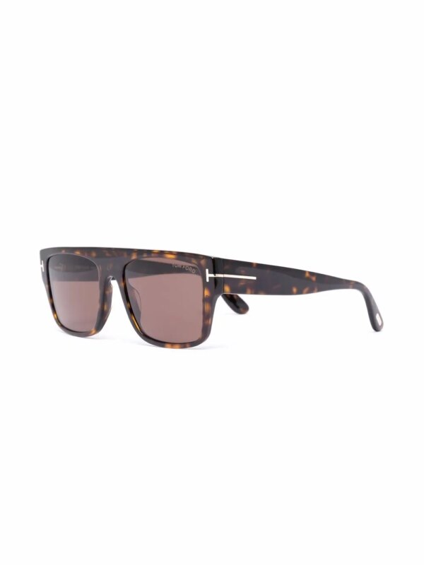 TOM FORD Eyewear Zonnebril met oversized montuur - Bruin