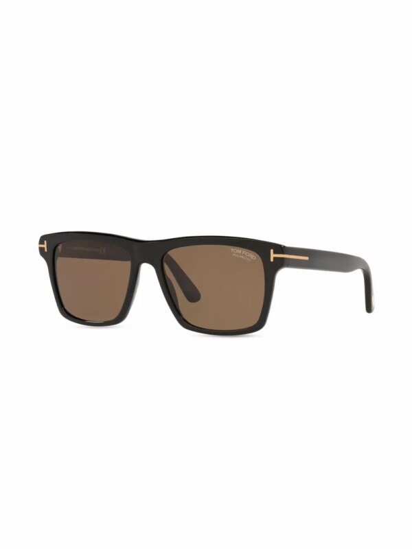 TOM FORD Eyewear Zonnebril met vierkant montuur - Zwart