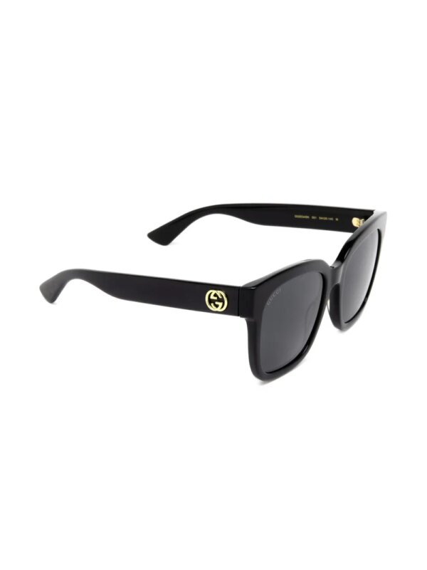 Gucci Eyewear Zonnebril met vierkant montuur - Zwart