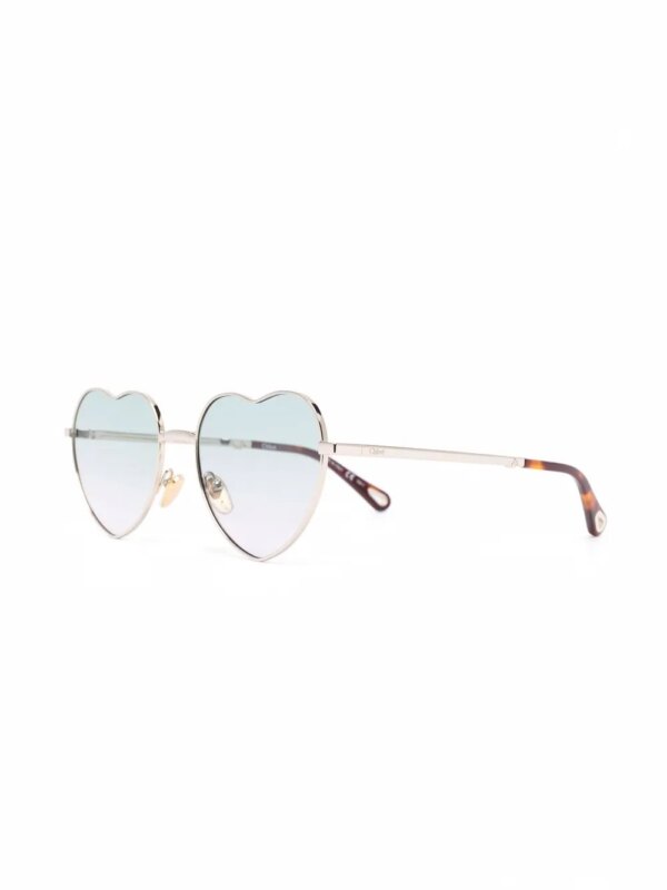 Chloé Eyewear Milane zonnebril met hartvormig montuur - Goud