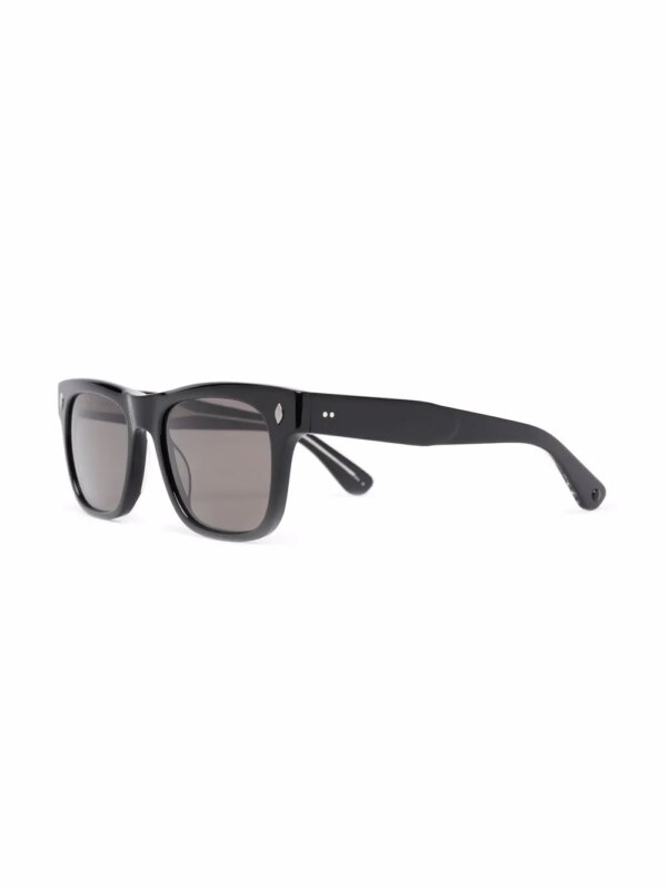 Garrett Leight Zonnebril met vierkant montuur - Zwart