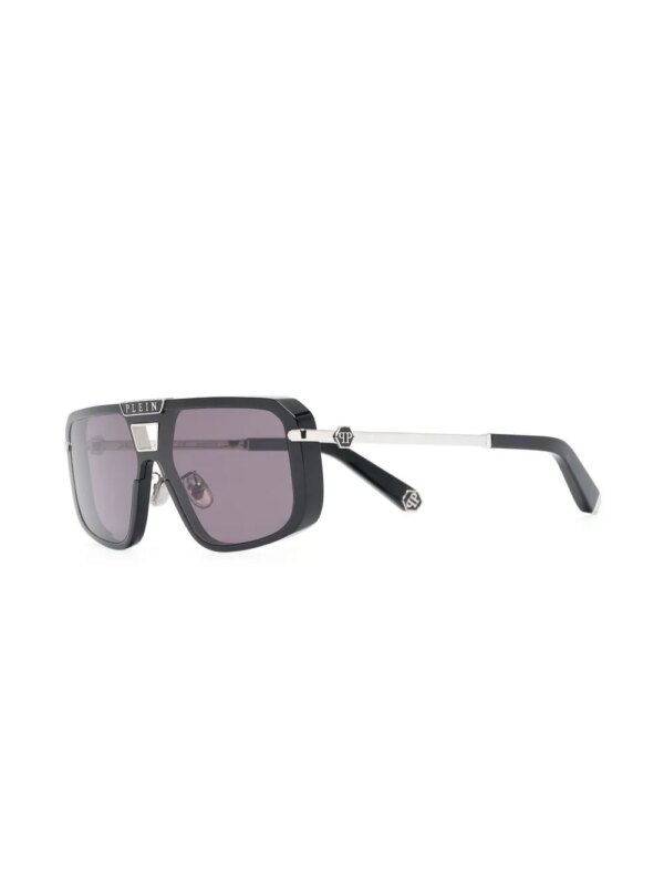Philipp Plein Eyewear Zonnebril met vierkant montuur - Zwart