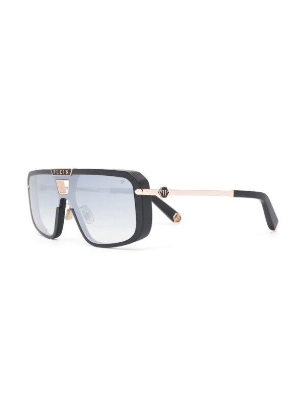 Philipp Plein Eyewear Zonnebril met vierkant montuur - Zwart
