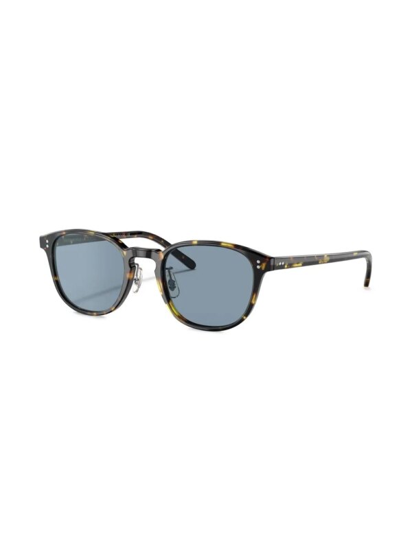 Oliver Peoples Fairmont Sun-F zonnebril met rond montuur - Groen