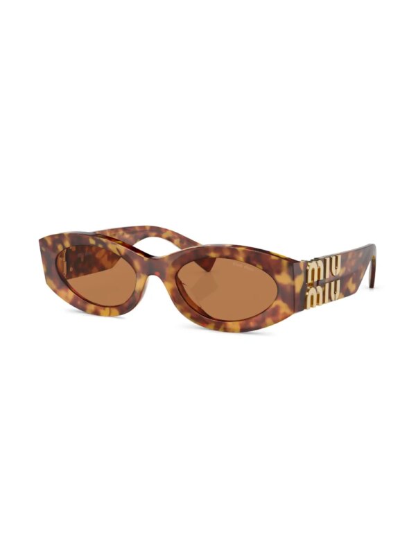Miu Miu Eyewear Zonnebril met cat-eye montuur - Groen